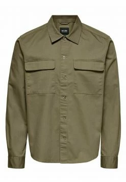 Only & Sons Herren ÜBER Hemd Kangaroo - Freizeithemd für stilvolle Herren -Only & Sons Geschäft ff5190aa6b0d4619962768bf530952b5